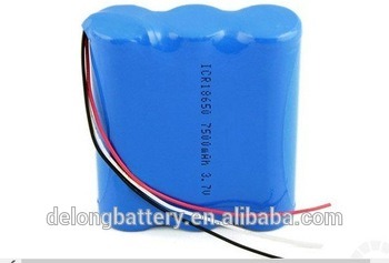 Batterie au lithium 18650 rechargeable 7.4V 5000mAh pour outils électriques