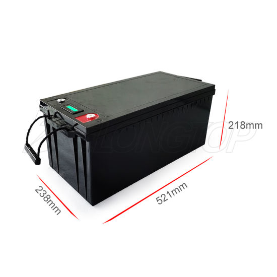 Batterie lithium-ion rechargeable solaire LiFePO4 12V 200ah à cycle profond 200ah